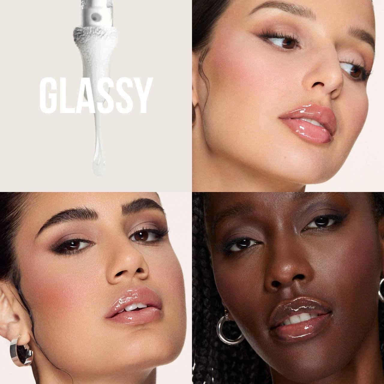 HUDA BEAUTY Faux Filler Shiny Non-Sticky Lip Gloss (Glassy)