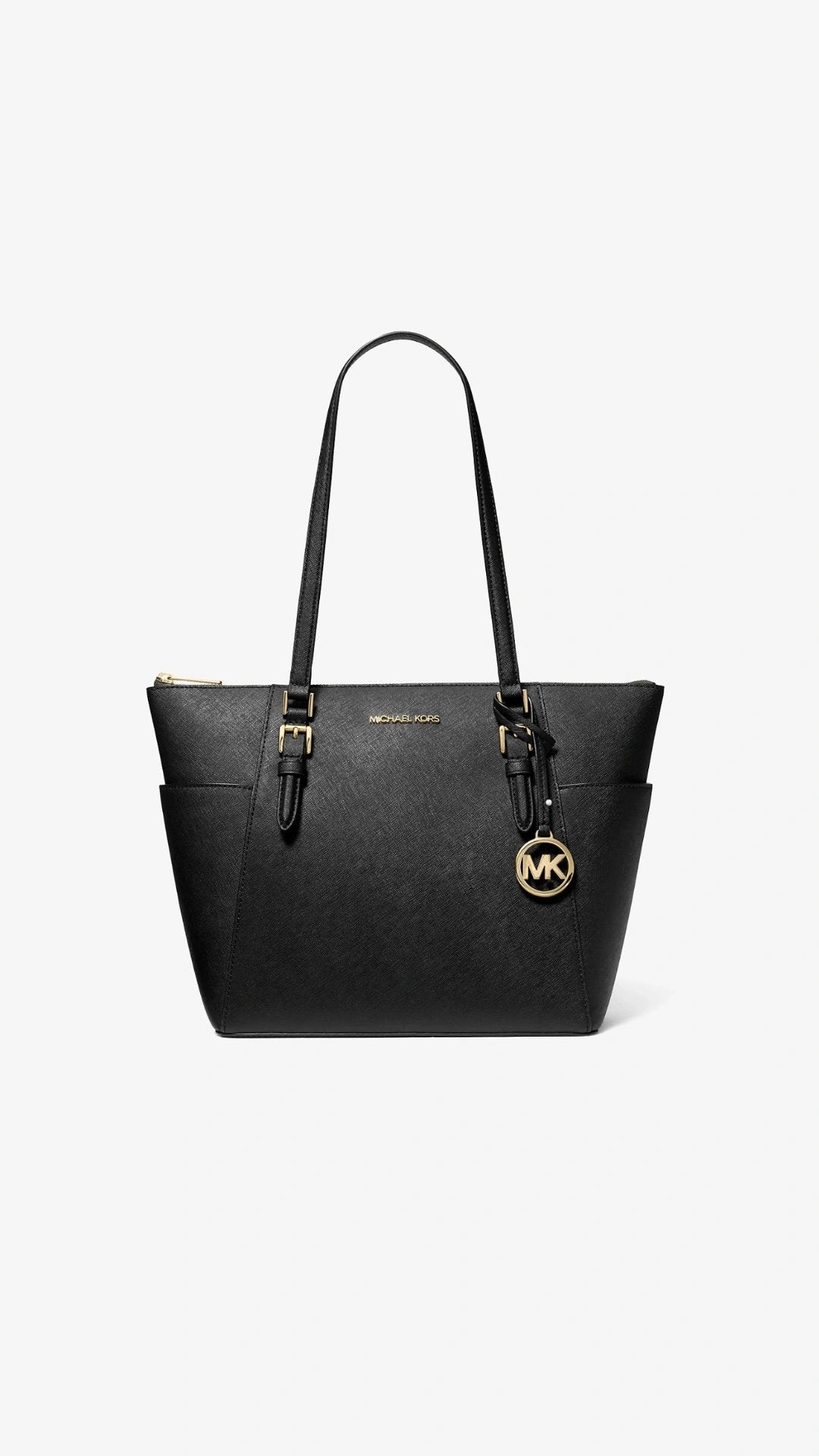Michael kors Charlotte Large Saffiano Leather Top-Zip Tote Bag