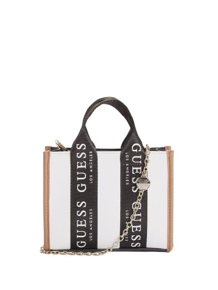 Guess Logo-Tape Mini Tote Crossbody