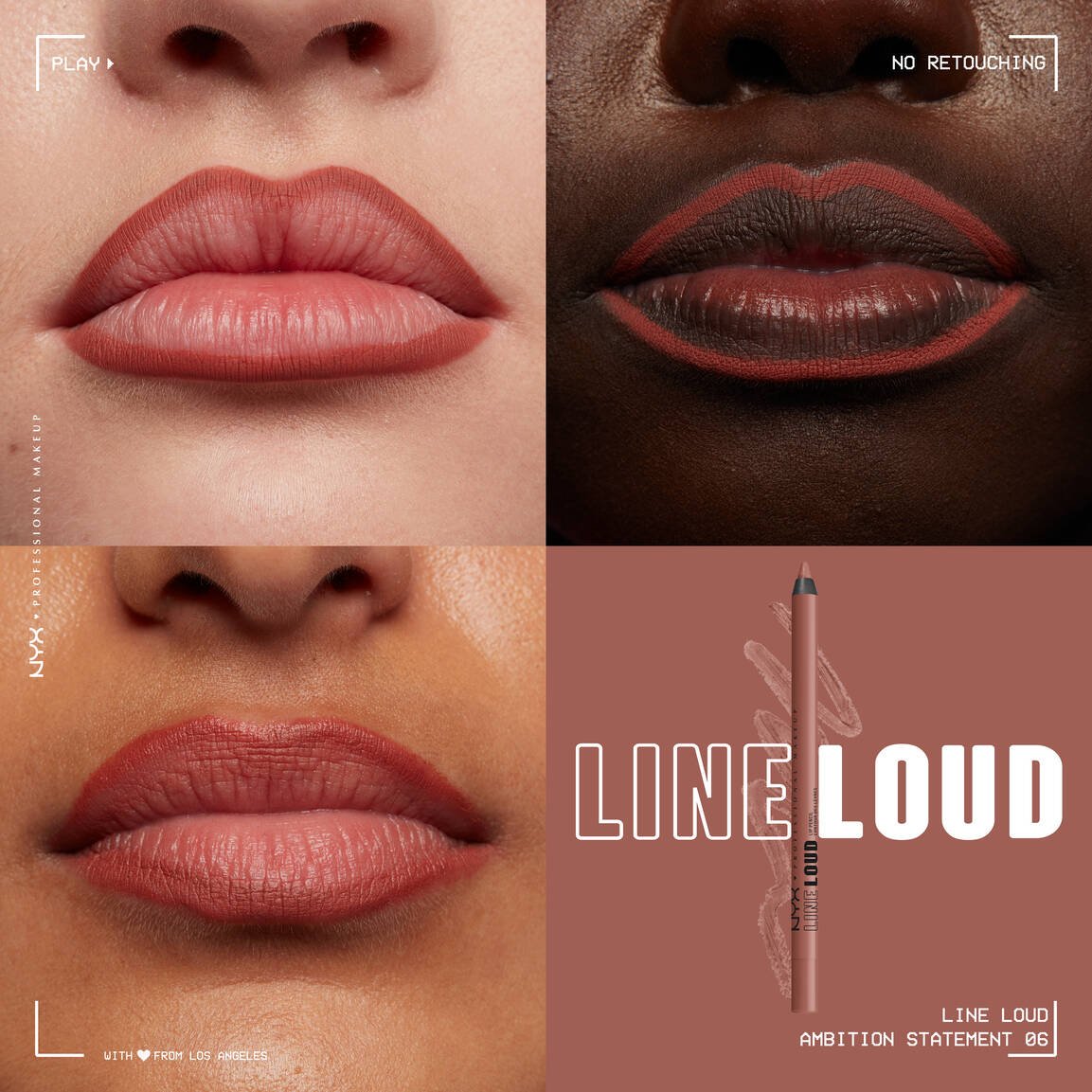 NYX Line Loud Vegan Longwear Lip Liner 06