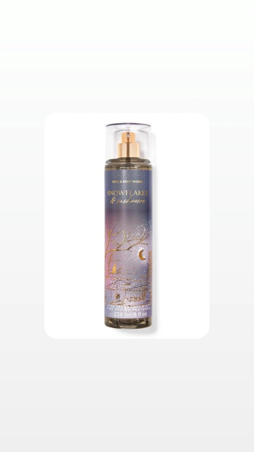 Bath and Body Snowflakes & Cashmere Fine Fragrance Mist 236ml