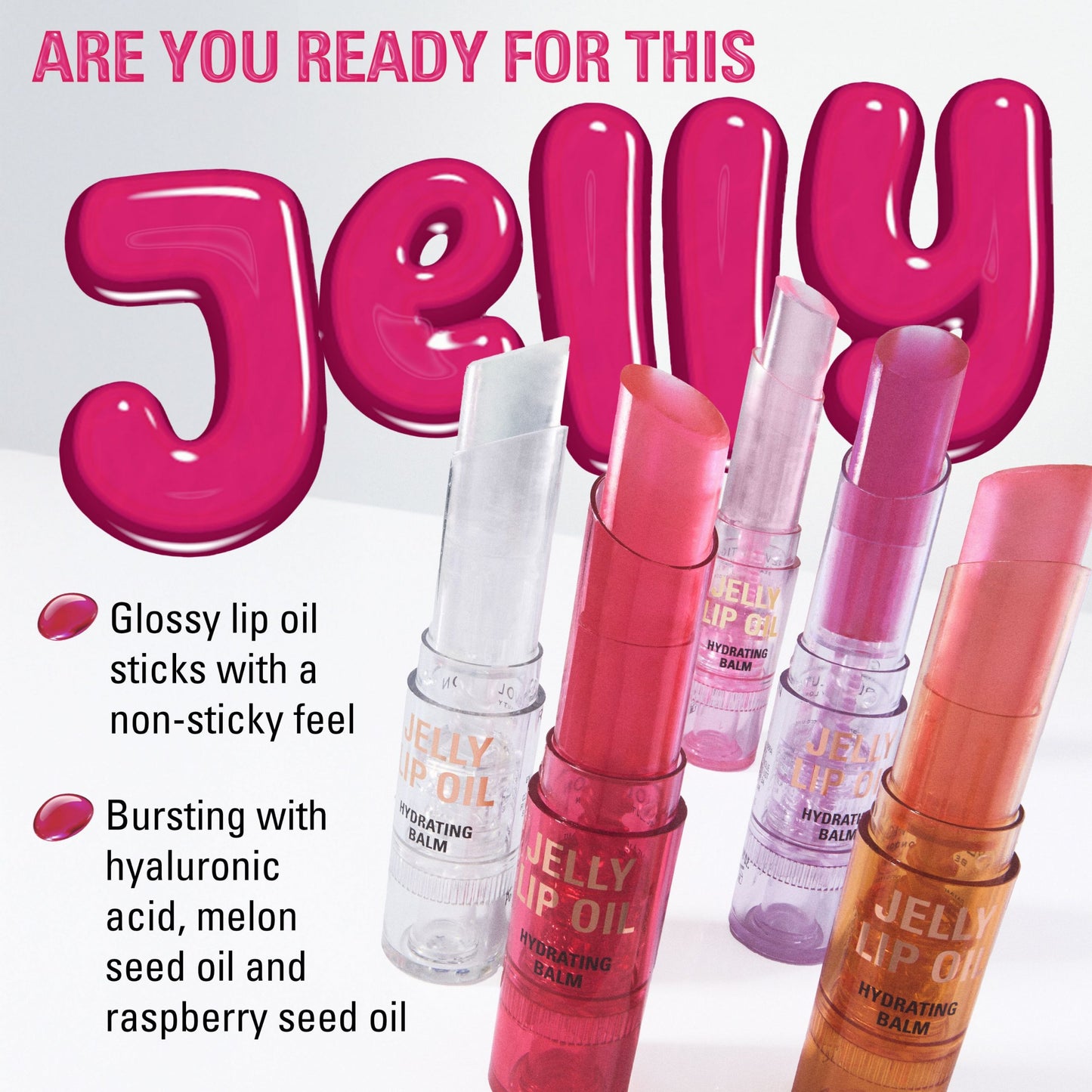 Revolution Jelly Lip Oil Stick Watermelon Crush Red