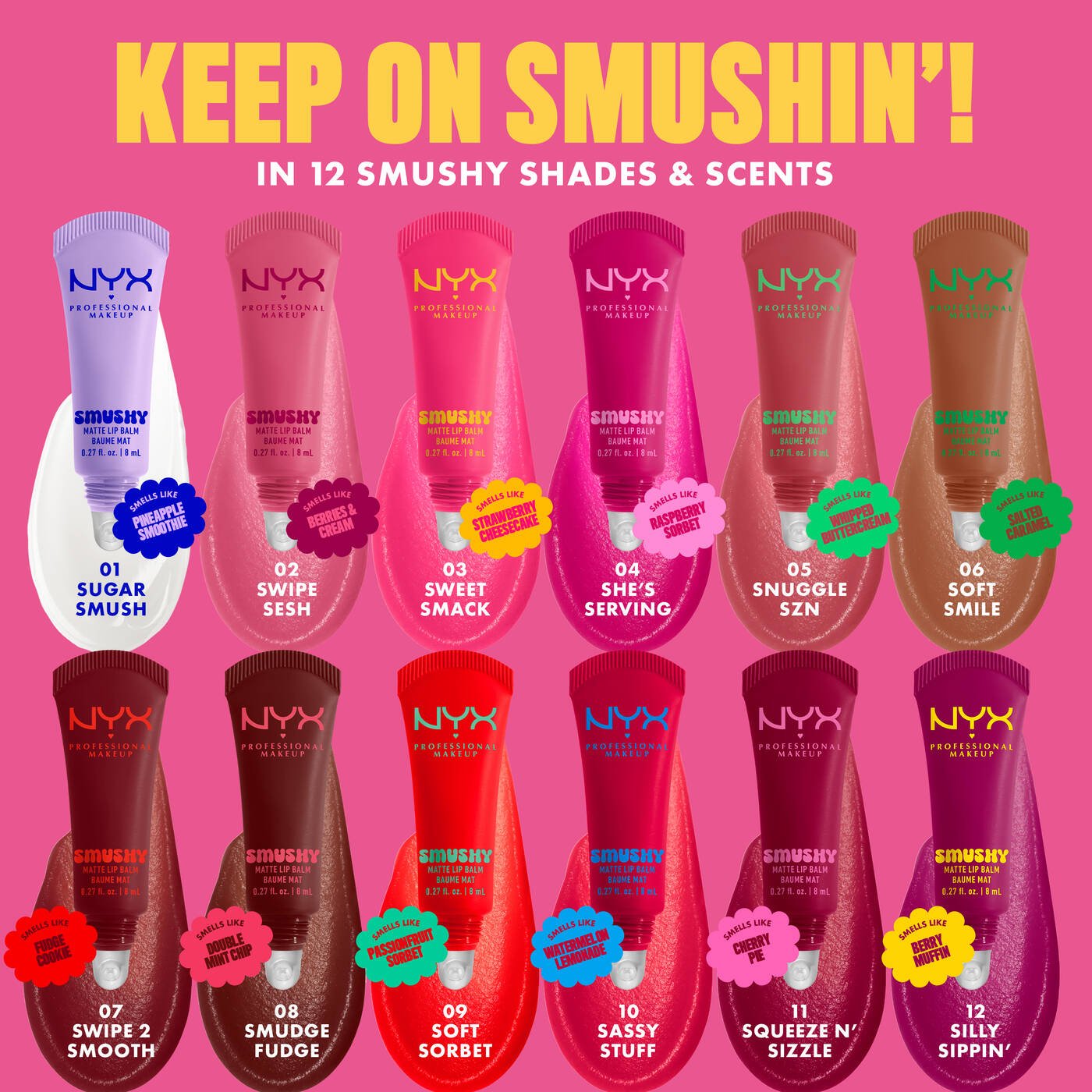Nyx SMUSHY MATTE LIP BALM