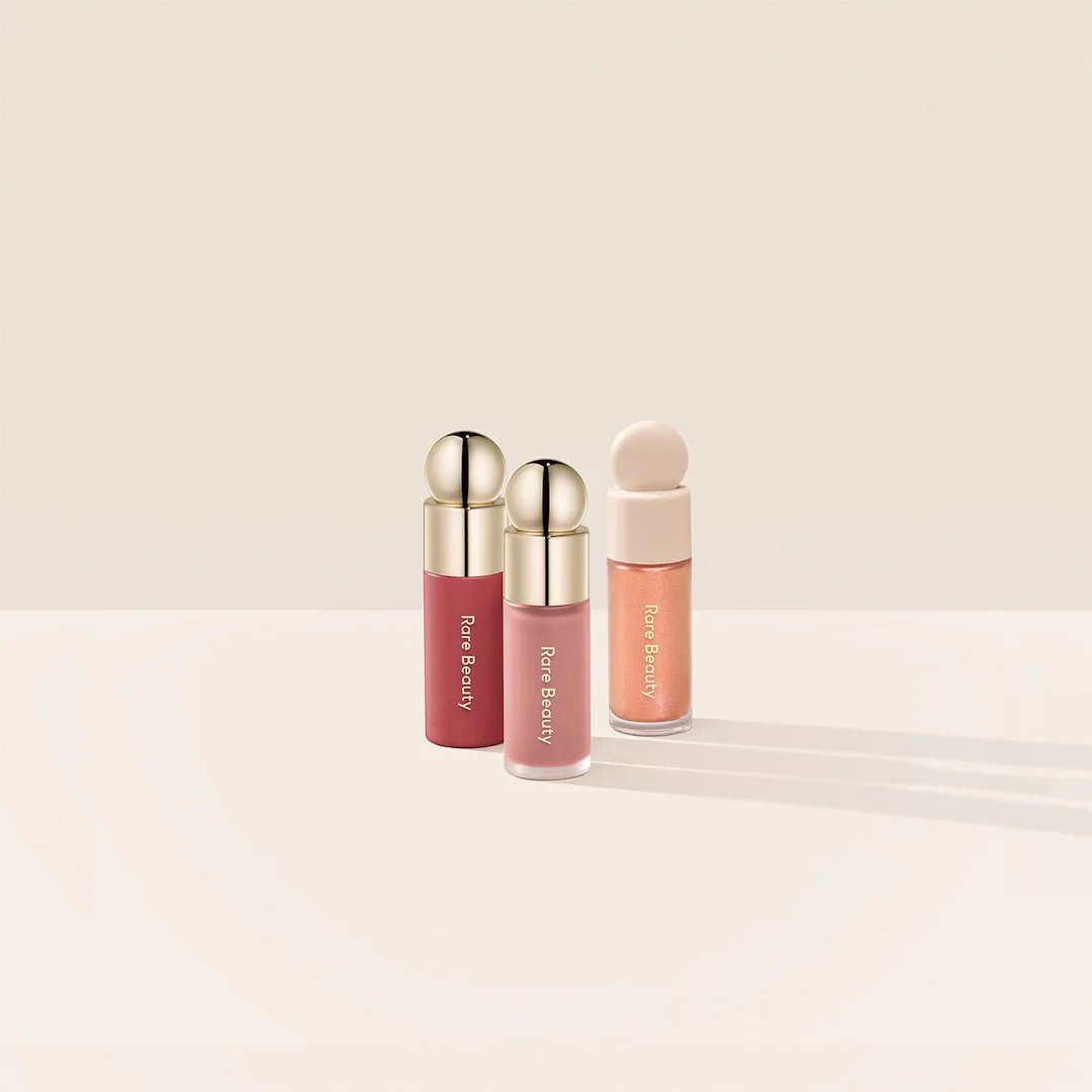 Rare Beauty Bright & Rosy Mini Lip And Cheek Set