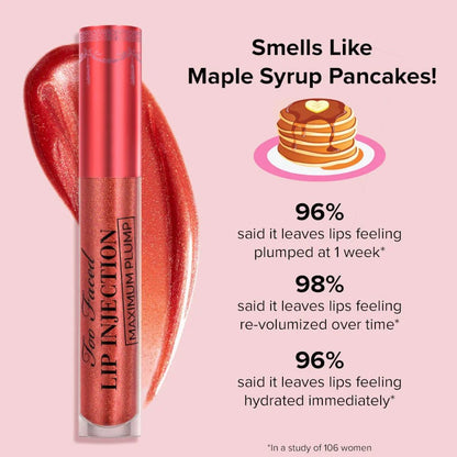 TOO FACED LIMITED EDITION LIP INJECTION MAXIMUM PLUMP - MAPLE SYRUP