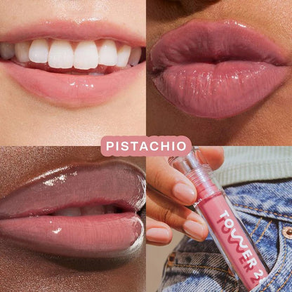 Tower 28 Beauty
ShineOn Lip Jelly Non-Sticky Gloss (Pistachio)