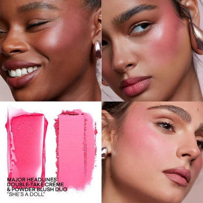 PATRICK TA Major Headlines Double-Take Crème &amp; Powder Blush Duo (she's a doll)