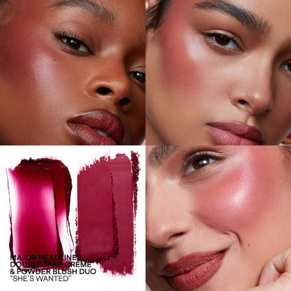 PATRICK TA Major Headlines Double-Take Crème &amp; Powder Blush Duo (she's wanted)