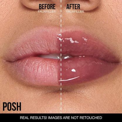 HUDA BEAUTY Faux Filler Shiny Non-Sticky Lip Gloss (posh)