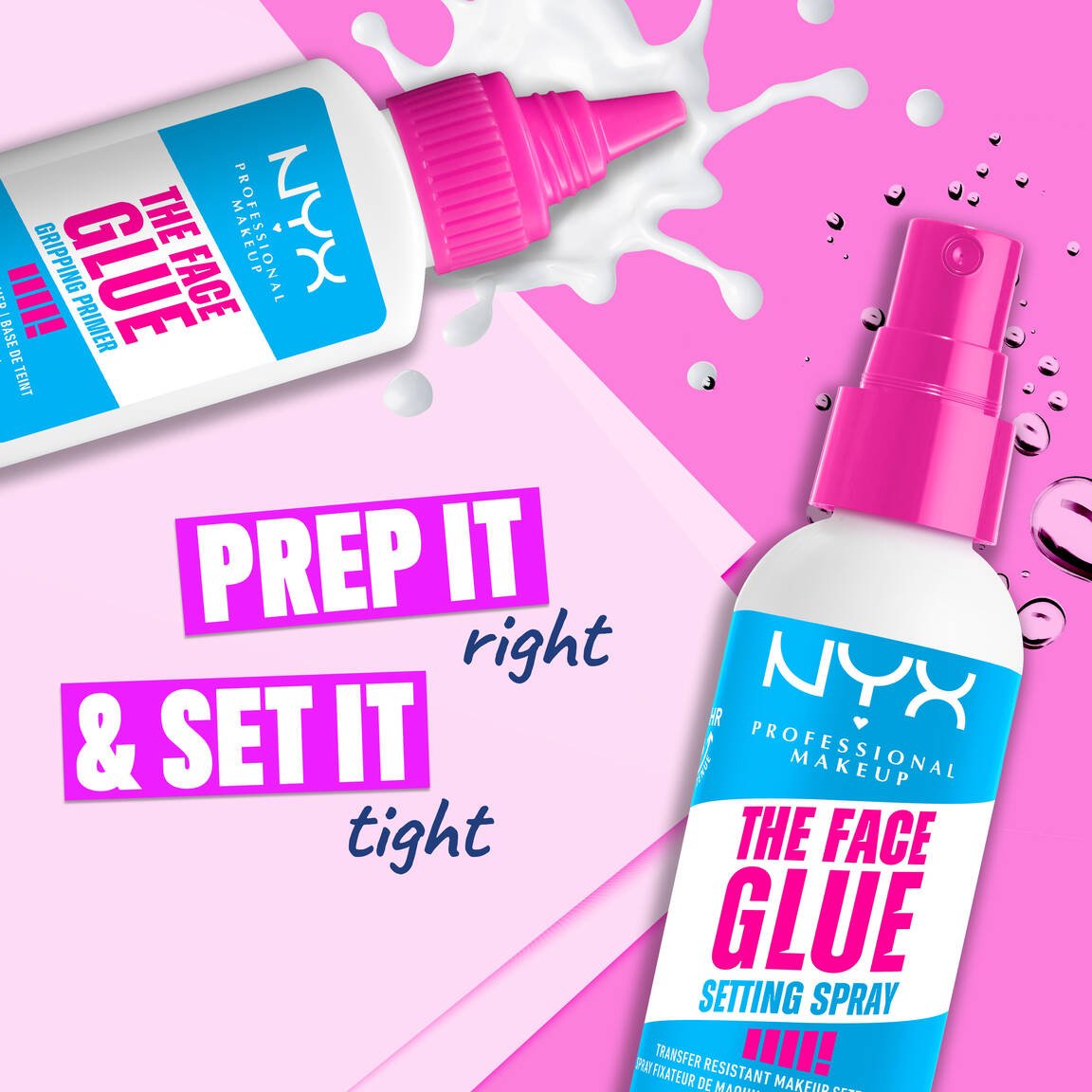 Nyx face glue setting spray