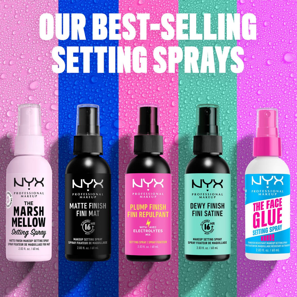 Nyx face glue setting spray