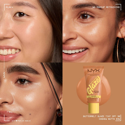 Nyx BUTTERMELT GLAZE SOFT GLOW SKIN TINT SPF 30 (03 Cashew Butta)