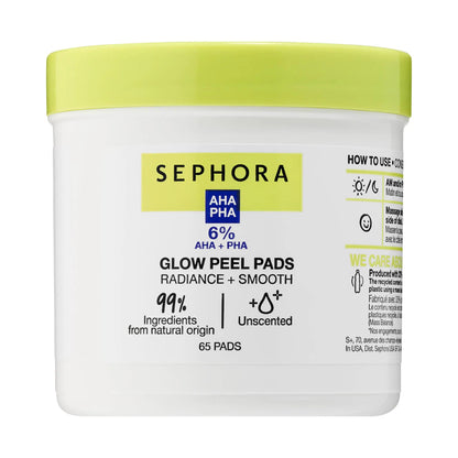 SEPHORA COLLECTION 
Glow Peel Pads with AHA + PHA
