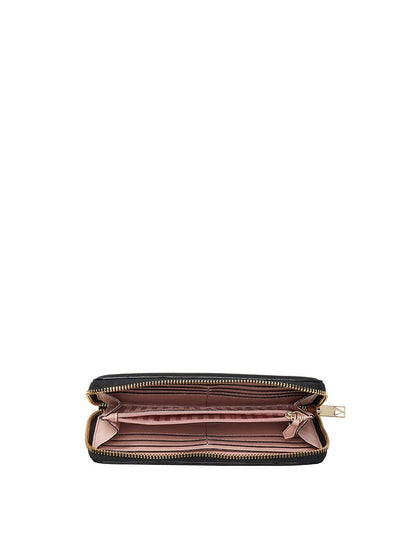 Victoria's Secret Large Wallet with Zip (Black)