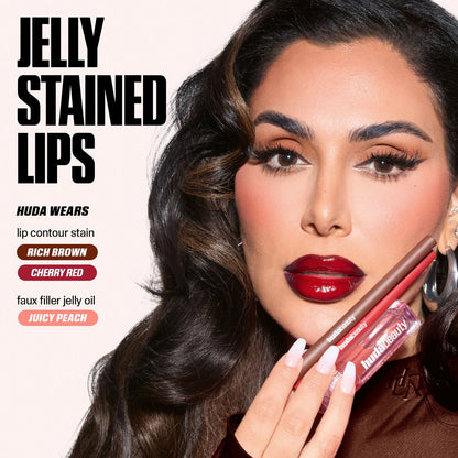 Huda Beauty Lip Contour Lip Stain For 12-Hour Wear (Rosewood)