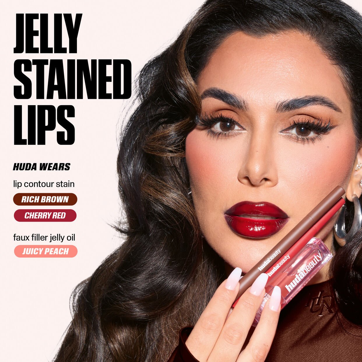 Huda Beauty Lip Contour Lip Stain For 12-Hour Wear (Warm Brown)