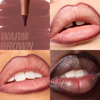 Huda Beauty Lip Contour Lip Stain For 12-Hour Wear (Warm Brown)
