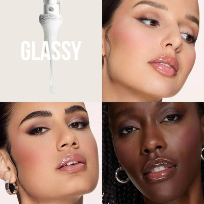 HUDA BEAUTY Faux Filler Shiny Non-Sticky Lip Gloss (Glassy)