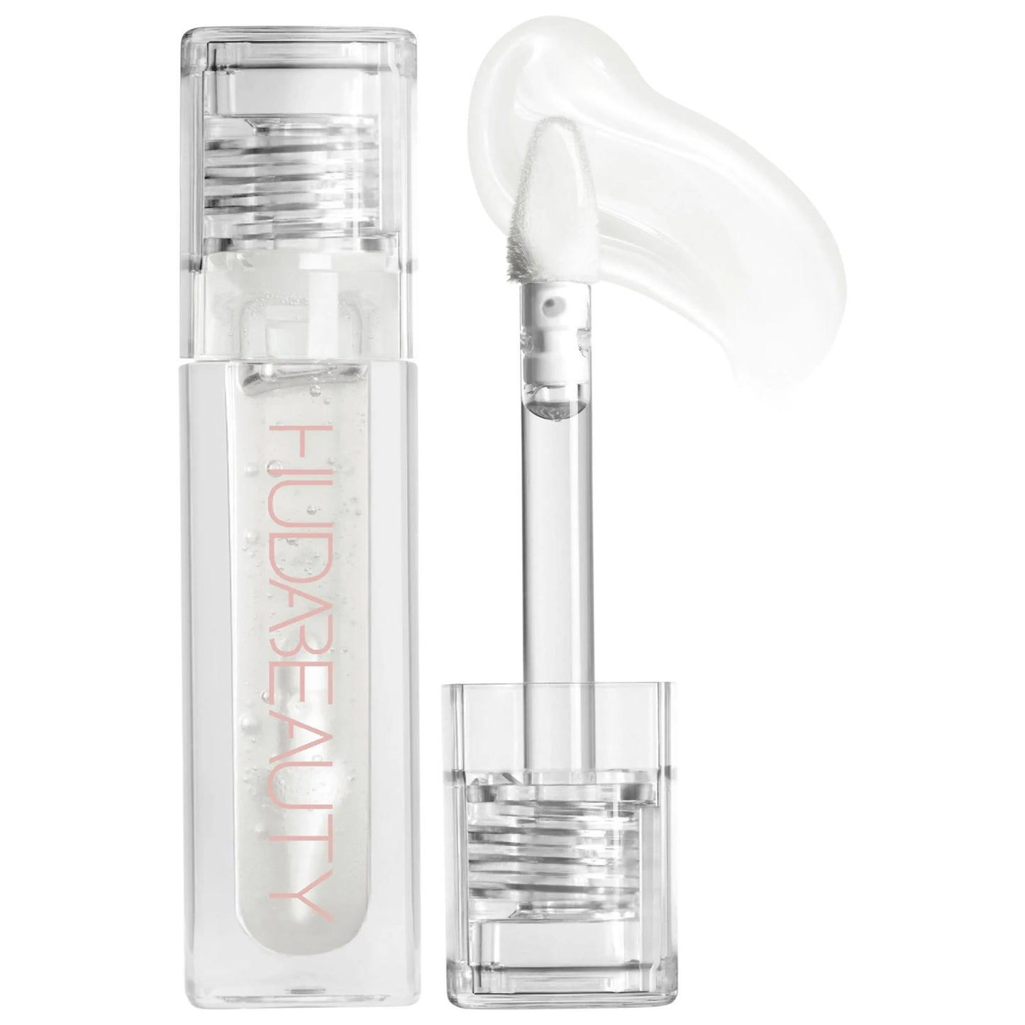 HUDA BEAUTY Faux Filler Shiny Non-Sticky Lip Gloss (Glassy)