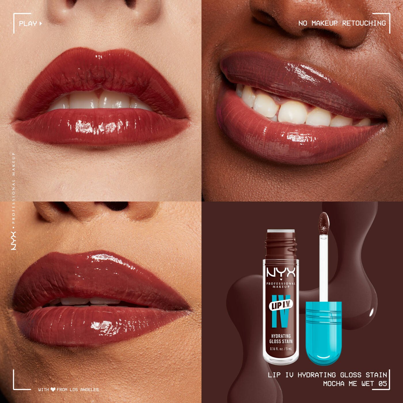 Nyx Lip Hydrating Lip Gloss Stain
(Mocha me wet)