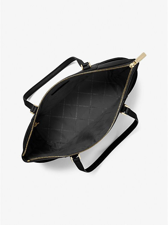 Michael kors Charlotte Large Saffiano Leather Top-Zip Tote Bag