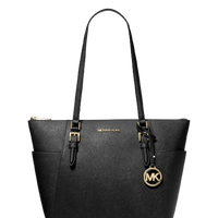 Michael kors Charlotte Large Saffiano Leather Top-Zip Tote Bag