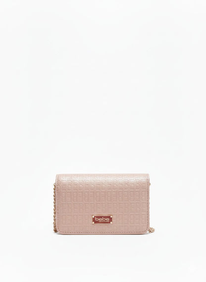 Bebe Blush Crossbody Bag with Gold Chain