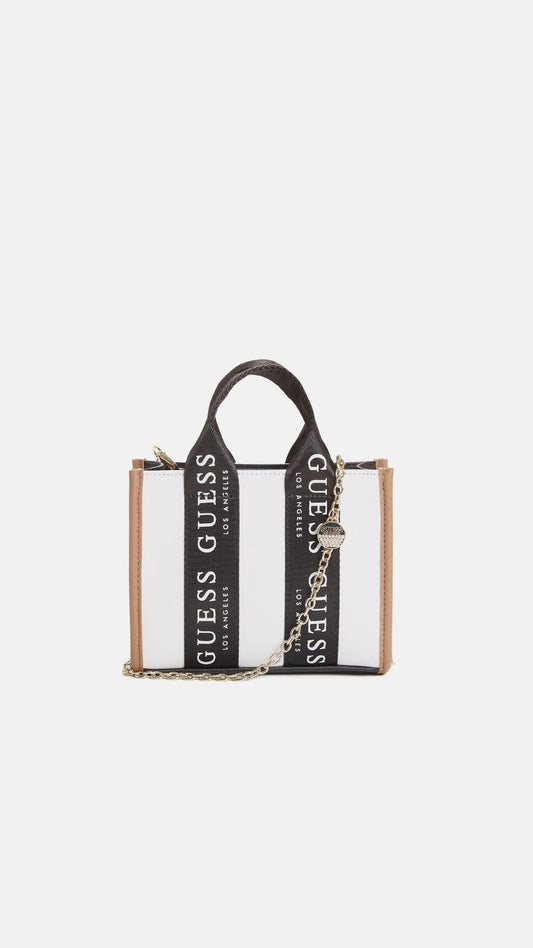 Guess Logo-Tape Mini Tote Crossbody
