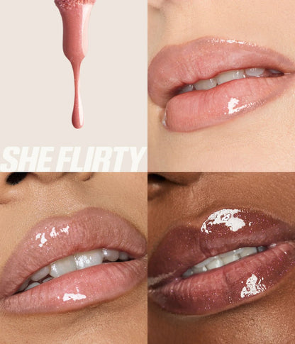 HUDA BEAUTY ICY NUDE FAUX FILLER LIP GLOSS