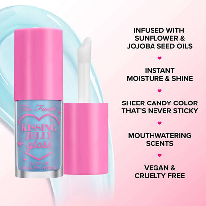 Too Faced Kissing Jelly Twice Upon A Time Limited Edition Lip Oil Gloss Duo