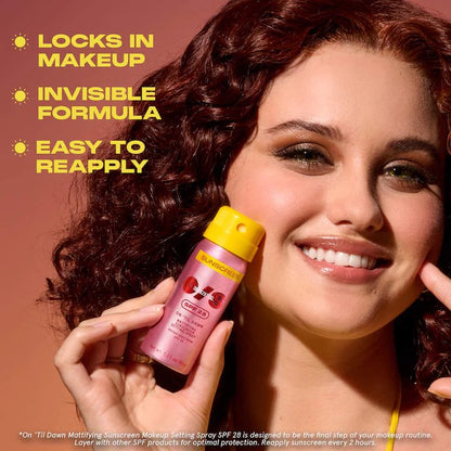 ONE/SIZE On 'Til Dawn Mattifying Sunscreen Makeup Setting Spray SPF 28 30ml