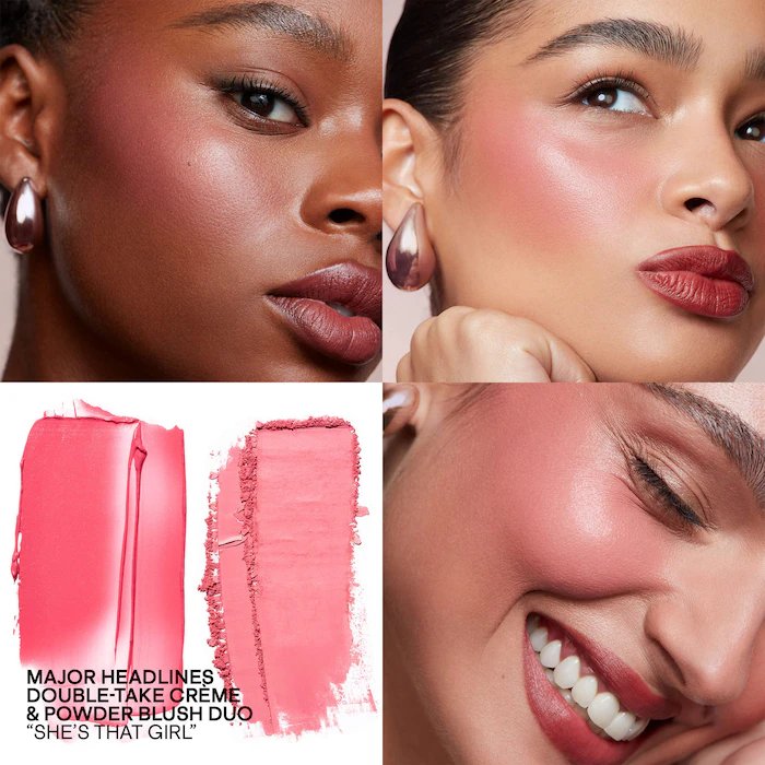 PATRICK TA Major Headlines Double-Take Mini Crème &amp; Powder Blush Duo (She's That Girl)