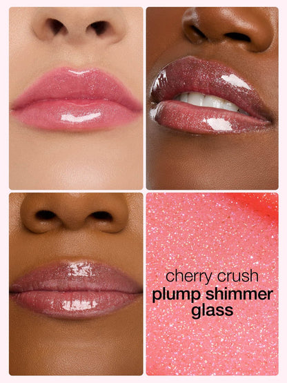 Tarte maracuja juicy lip plump shimmer glass cherry crush