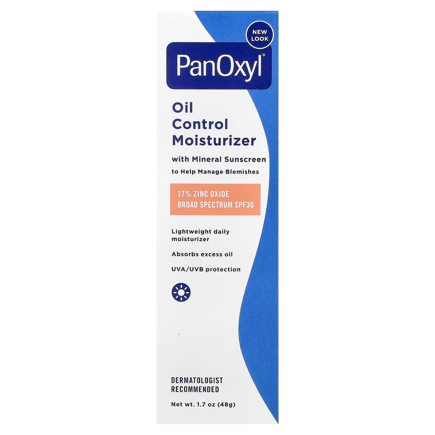 PanOxyl
Oil Control Moisturiser, SPF30, (48 g)