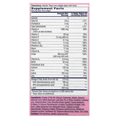 One-A-DayPostnatal Complete Multivitamin, 60 Softgels