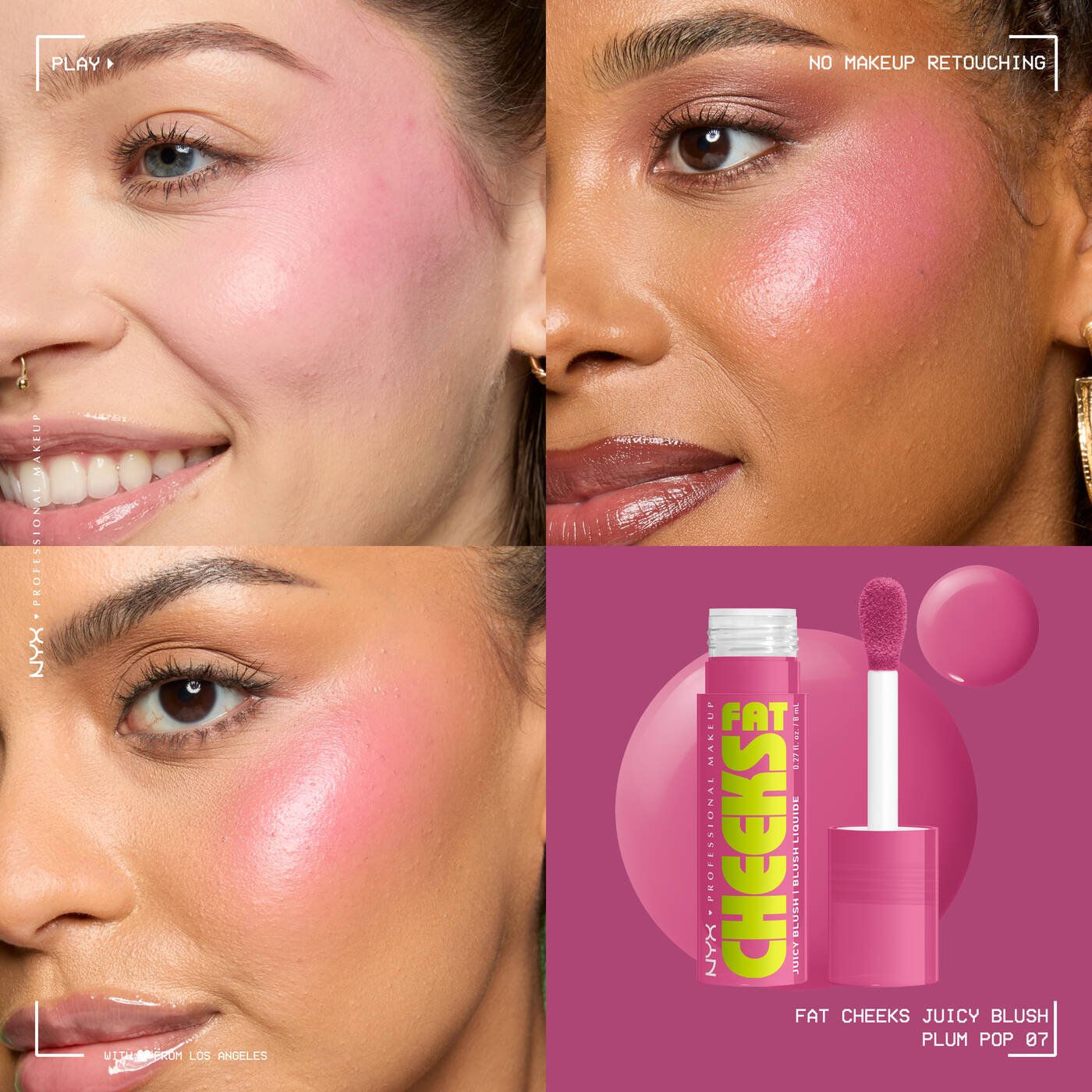 Nyx Fat Cheeks Juicy Liquid Blush (Plump Pop)