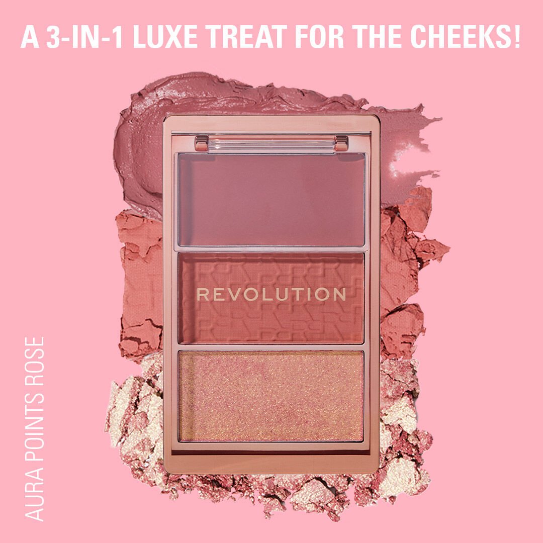 Revolution Blush Icon Palette 
Hot Pink Flag