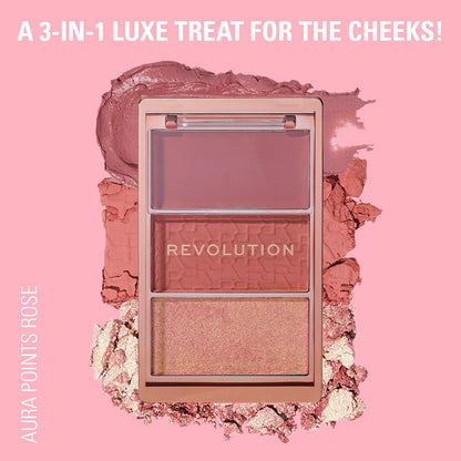 Revolution Blush Icon Palette 
Hot Pink Flag
