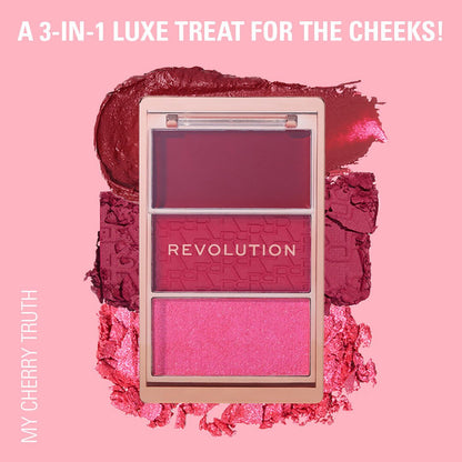 Revolution Blush Icon Palette 
My Cherry Truth