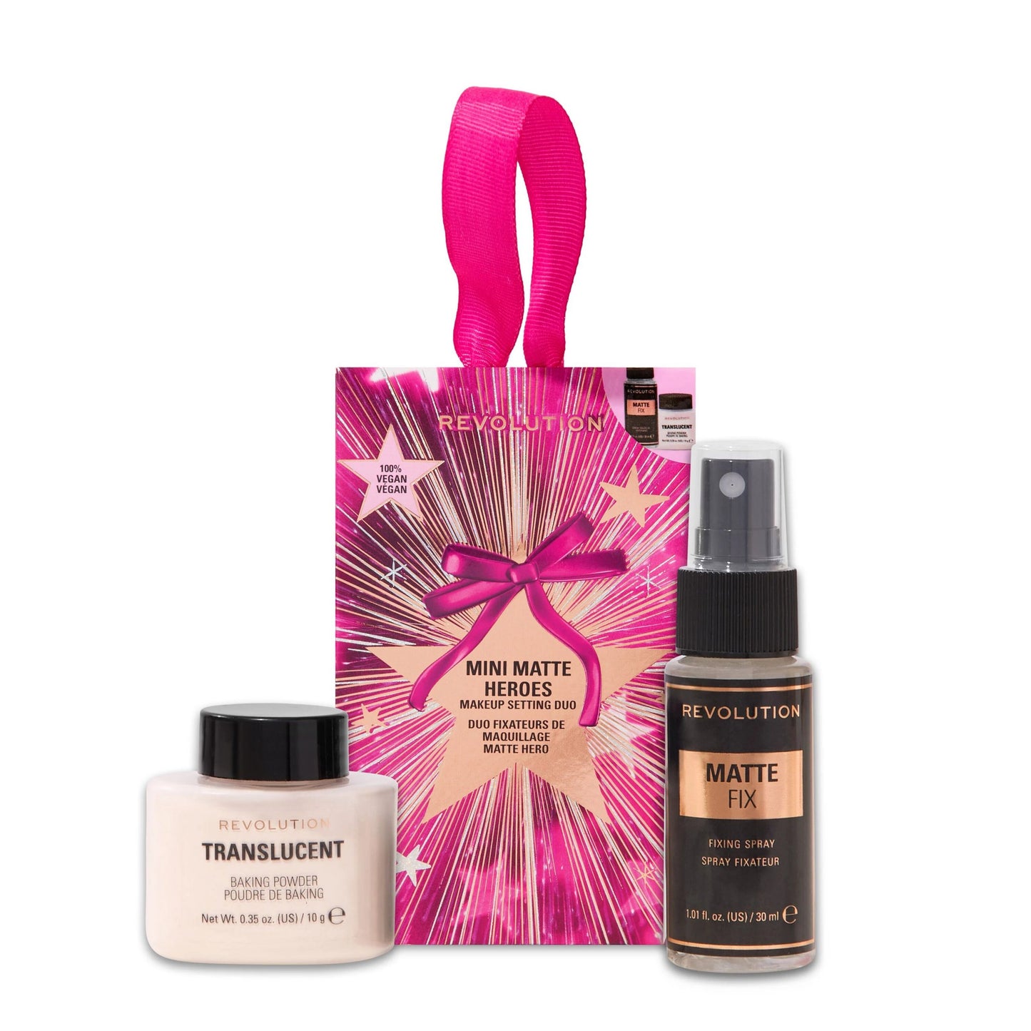 Revolution Mini Matte Heroes Makeup Setting Duo