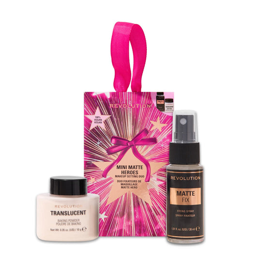 Revolution Mini Matte Heroes Makeup Setting Duo