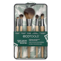 EcoTools Start The Day Beautifully Brush Set, 5 Piece Set &amp; Storage Tin
