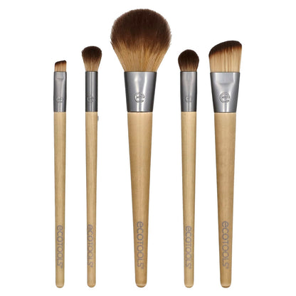 EcoTools Start The Day Beautifully Brush Set, 5 Piece Set &amp; Storage Tin
