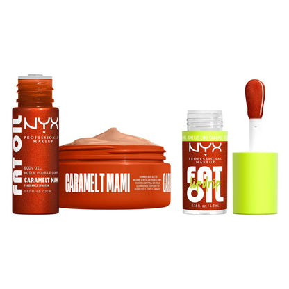 Nyx FAT OIL LIP &amp; BODY KIT CARAMELT MAMI