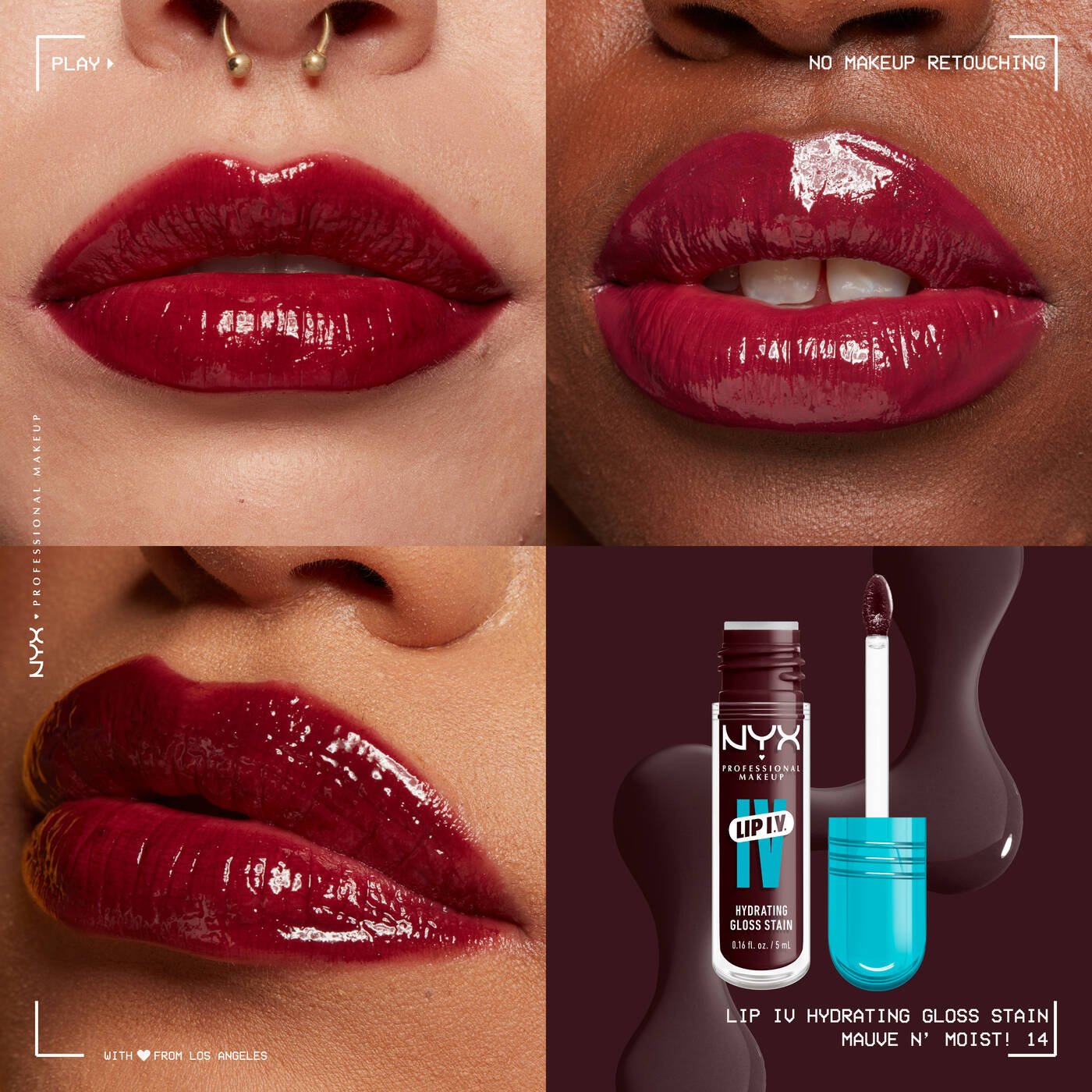 Nyx Lip Hydrating Lip Gloss Stain (Mauve N' Moist)