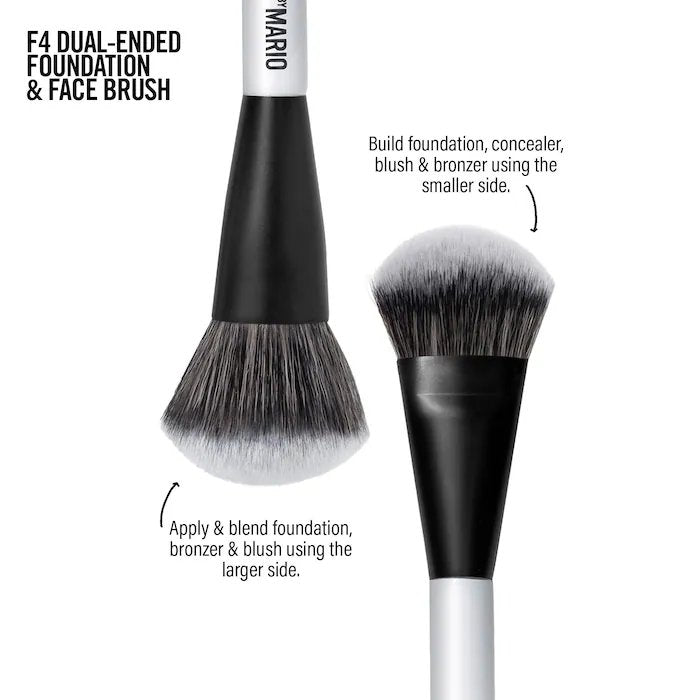MAKEUP BY MARIO F4 Dual-Ended Foundation and Face Brush