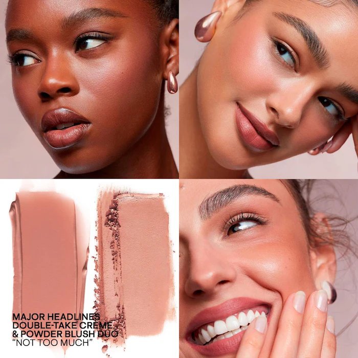 PATRICK TA Major Headlines Double-Take Crème &amp; Powder Blush Duo (Not Too Much )