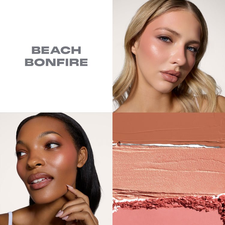 Morphe Cheek Thrills Multi-Finish Face Trio Beach Bonfire