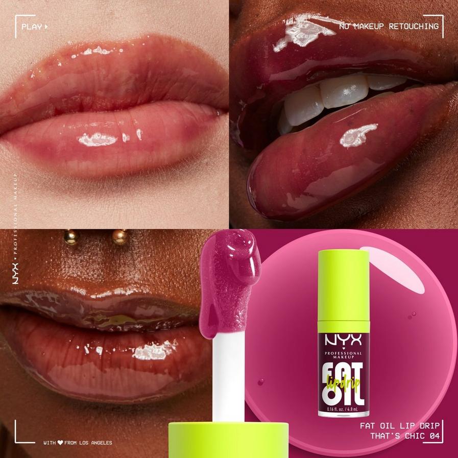 NYX  Fat Oil Lip Drip Vegan Lip Oil (that's chic)