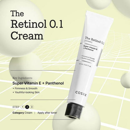 COSRX The Retinol 0.1 Cream with Super Vitamin E + Pathenol